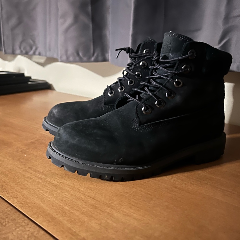 Kids Black Timberland Boots